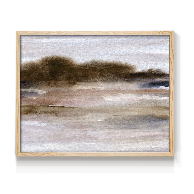 Baie automnale - reproduction encadrée - réarmable, H 22 po x l 28 po, Naturel