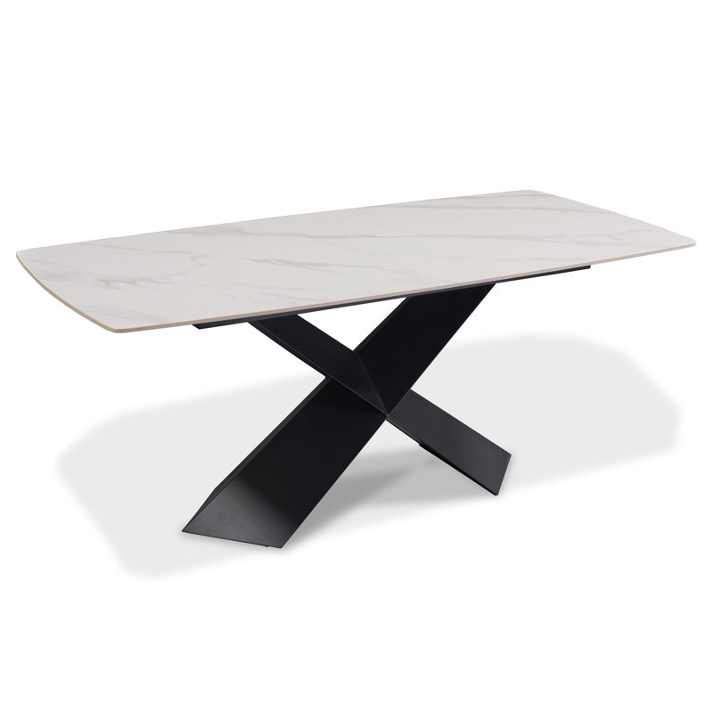 Table de salle à manger Luize, Noir