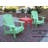 USA-Made Solid Wood Adirondack Accent Side Table – 14 Weather-Resistant Finish Colors-98781282