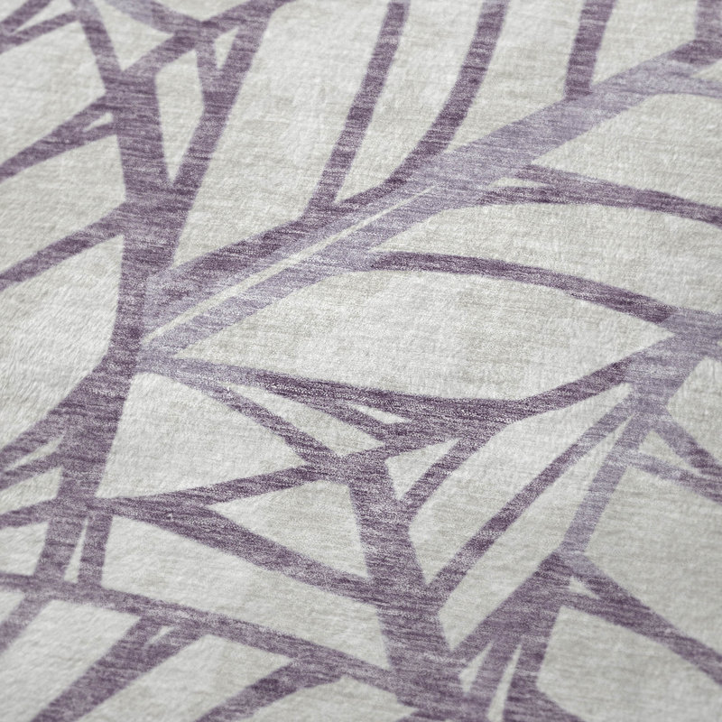 Jeté floral Addison Sherpa ASB741, Mauve