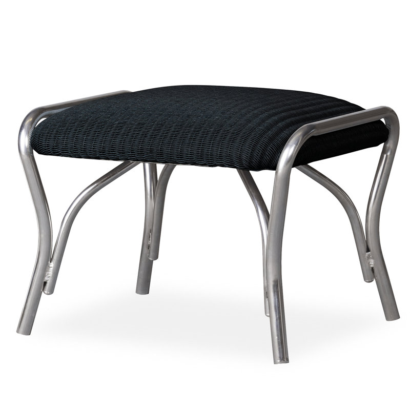 All Seasons Outdoor Ottoman, Ebony