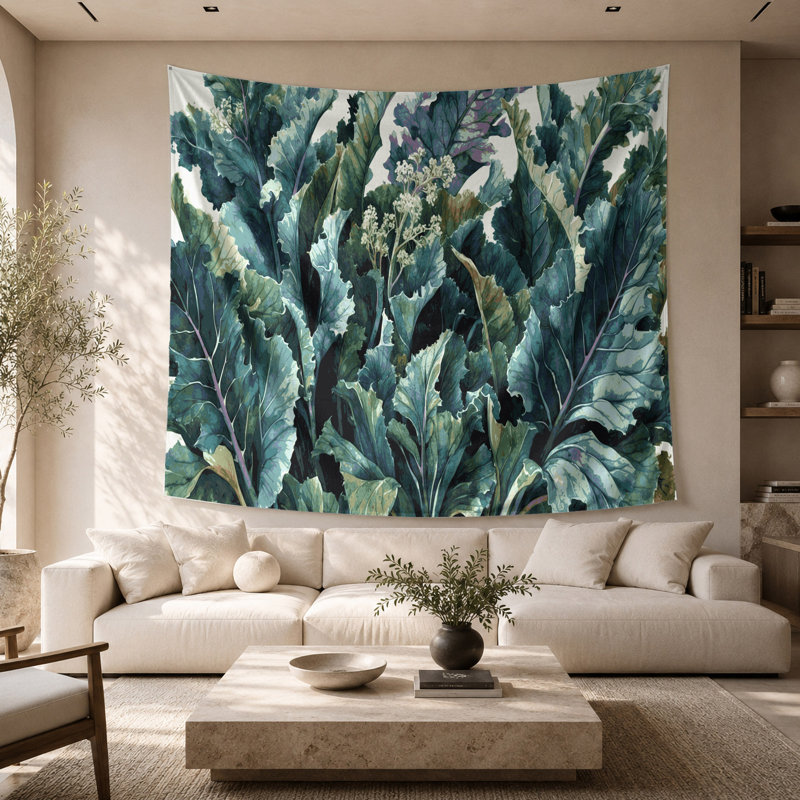 Tapisserie murale légumes chou de mer, 26 po x 36 po