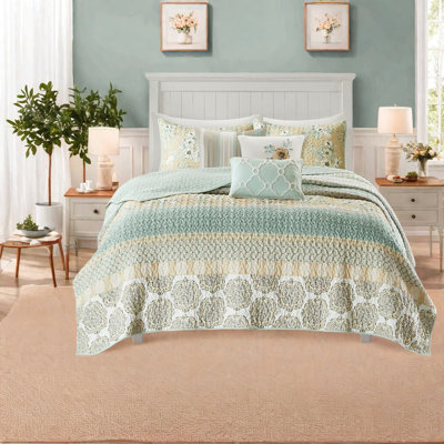 Cozy Cotton Quilt Bedding Sets, Premium Polyester, Cottage Style For Home