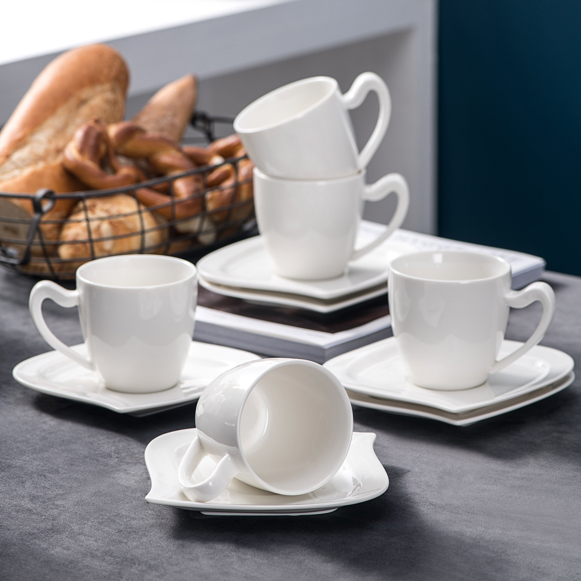 MALACASA Porcelain China Dinnerware Set - Service for 6 & Reviews