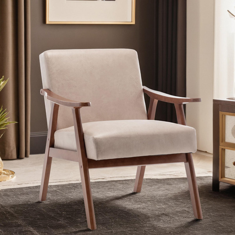 Fauteuil Azaya, Mélange de polyester chameau clair