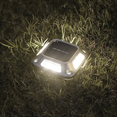 Night Light Solar Ground Lights Outdoor With  Led Lamp Beads Disk Lights Garden Lights Solar Powered In-Ground Outdoor Landscapes Lighting