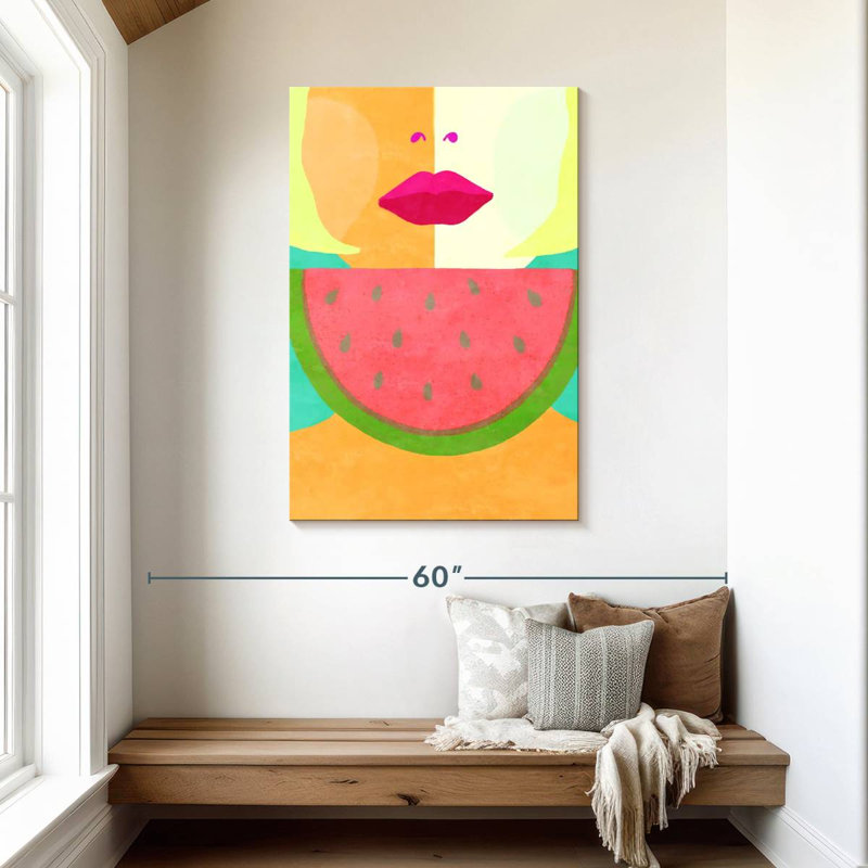 Leisha pastèque sucre disco, H 45 po x l 30 po