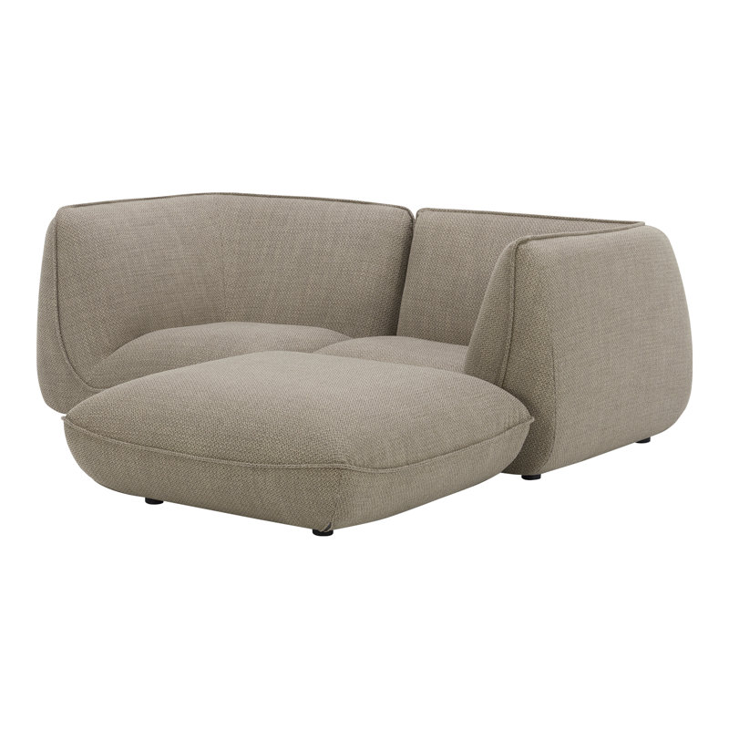 Modular Sectional, Speckled Pumice Basketweave