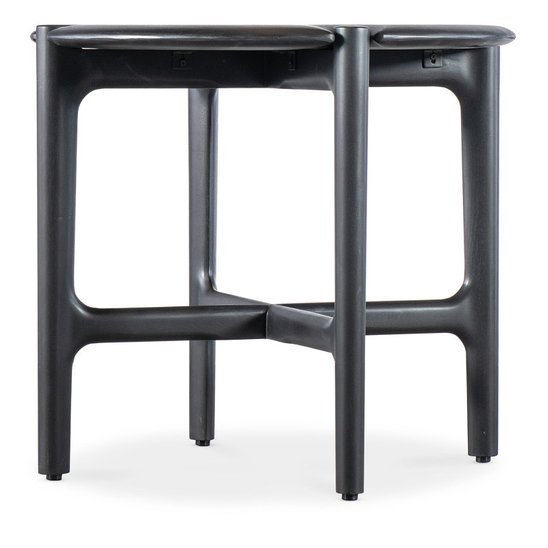 Harlow Solid Wood End Table, Black