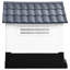 Niche pour chien en polypropylène durable, gris, blanc et noir vidaXL-1137655223