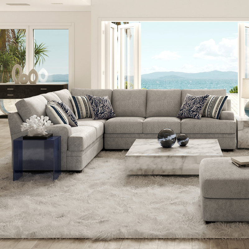 Upholstered L-Shaped Sectional Left Hand Facing