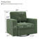 Fauteuil pivotant moderne capitonné Pivot pour salon-135970901