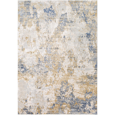 Tapis gris pâle abstrait Anwen