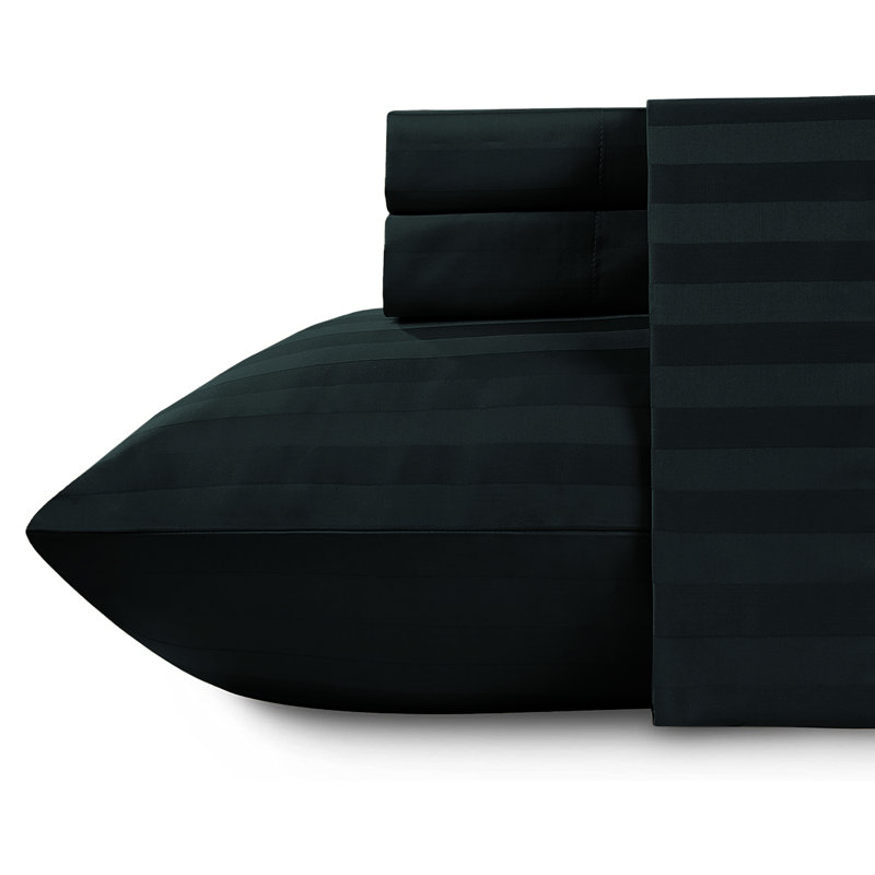 Klaye Flannel Fitted Sheet, Single (3'), Black