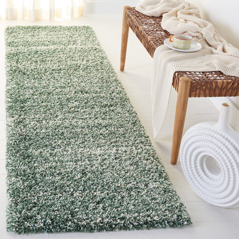 Tapis ivoire Jon-Paul, Green/Ivory, Tapis de couloir 2 pi 3 po x 8 pi