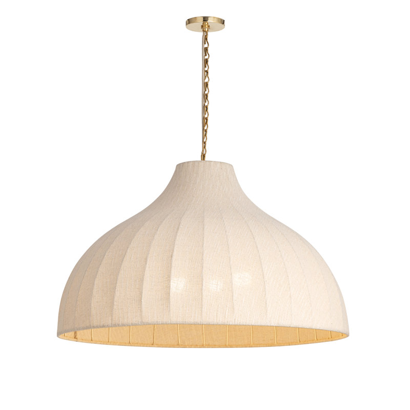 Hearthveil-Single Pendant, 3 Lights, 55.75" H x 36.25" W x 36.25" D