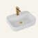 Rectangular Countertop Ceramic Wash Basin (White Finish) CUPC Certified