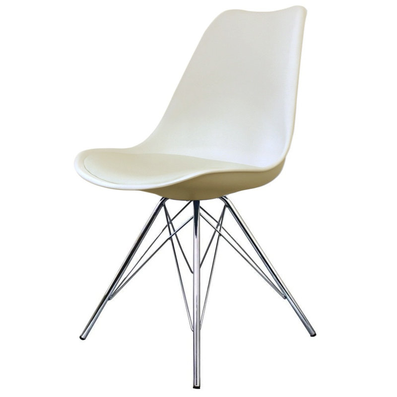 Topeka 45cm H Upholstered Side Chair, Ivory