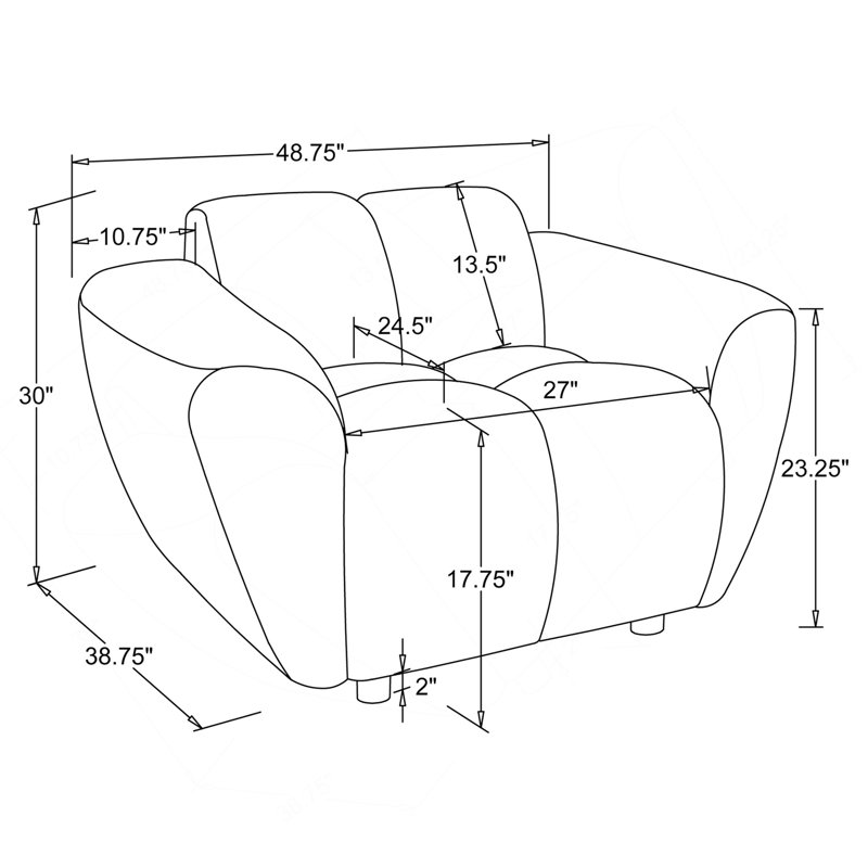 Tampa Greige 3-piece Sofa Set