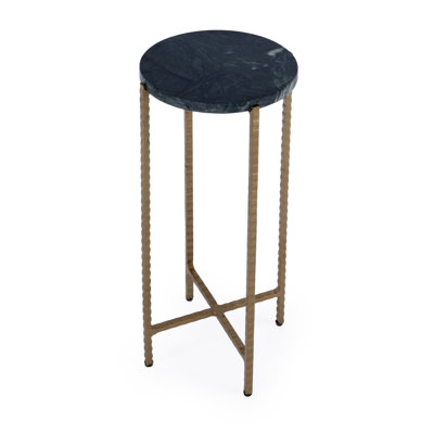 Nigella Marble and Cross Legs Side Table