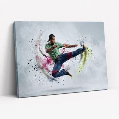 Dynamic Motion Canvas Wall Art Oil Painting Print Set Of 1