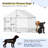 63'' H Panel Iron Exercise Pen With Door