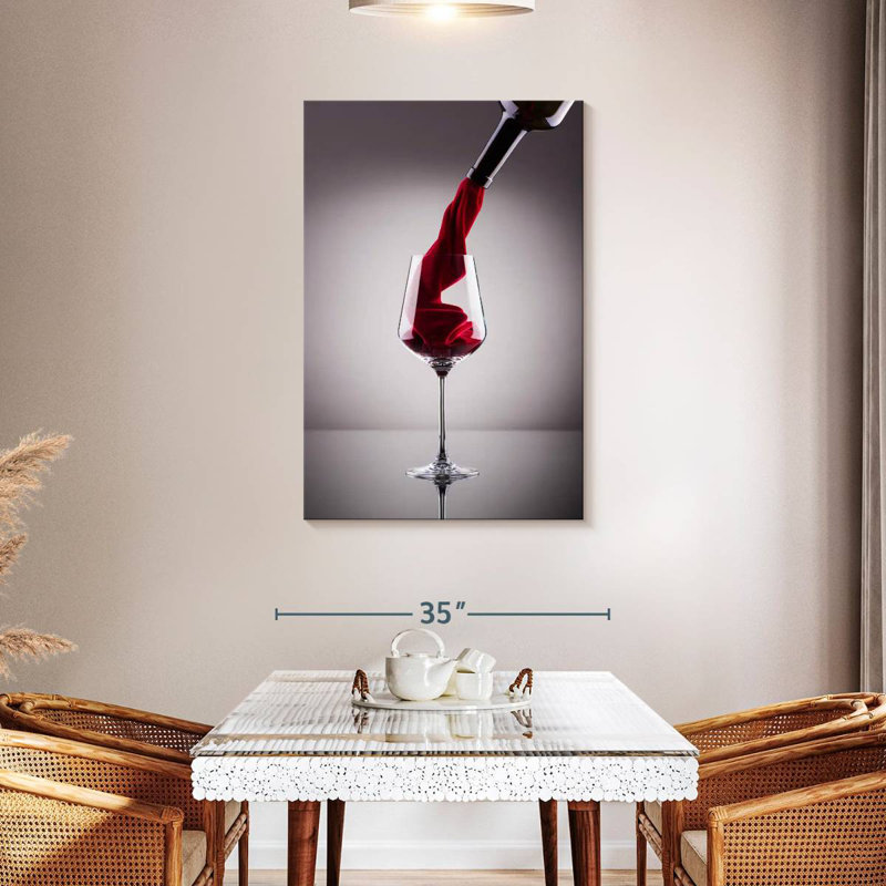 Yarlin Velvety Red Wine, 45" H x 30" W