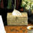Tissue Box Cover - Rattan Wicker Rectangle, Boho Decorative Woven Facial Tissue Holder For Table & Bathroom, Fits 184-Count Box