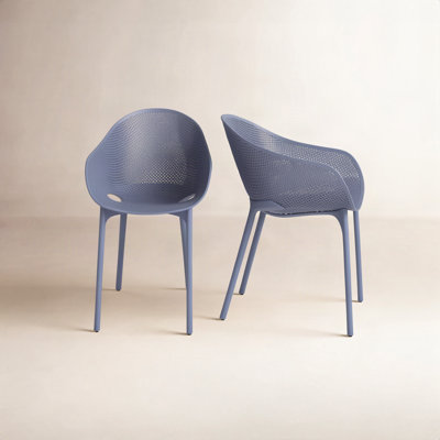 Chaise d'appoint empilable pour patio Farrah