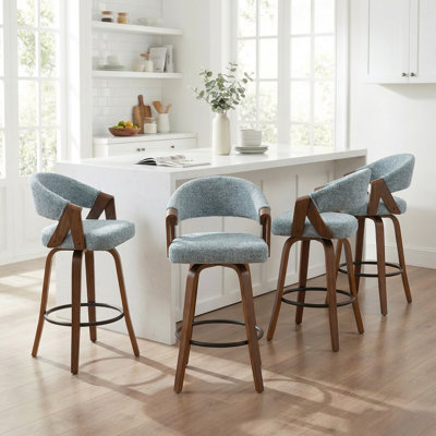Providence Upholstered Swivel Counter Stool