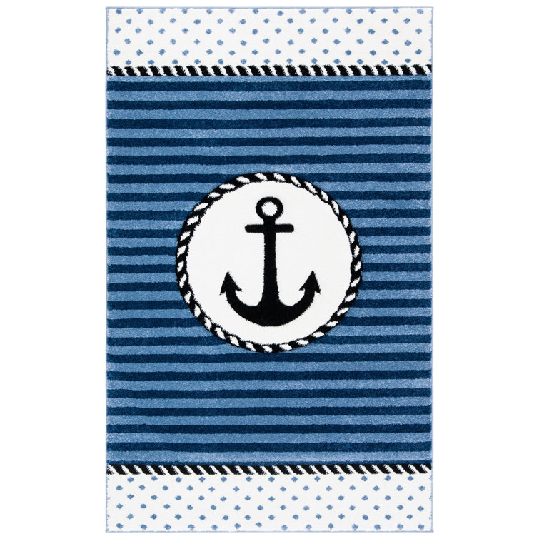 Tapis bleu marine Hickman