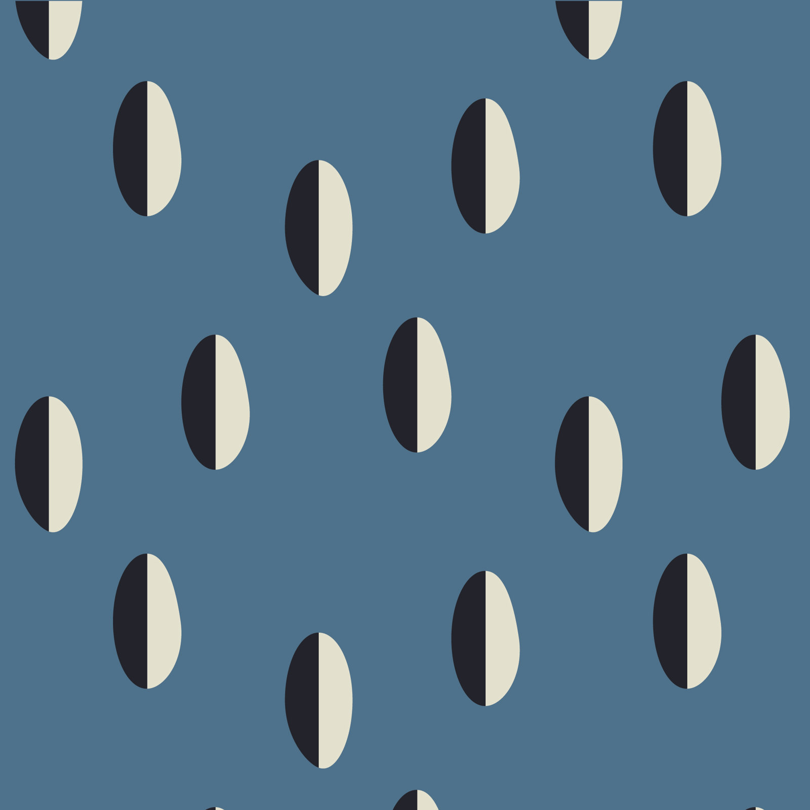 Shape of Color Modern Peel & Stick Wallpaper, Slate Blue, Non-pasted