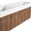 Meuble-lavabo mural avec lavabo, lavabo double en résine à rebord épais, meuble-lavabo-113448630
