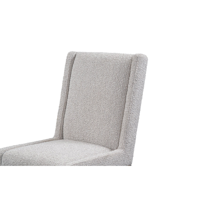 Cardston Upholstred Dining Chair Oyster Beige Performance Fabric