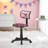 Princess Adjustable Swivel Mesh Rolling Desk Chair