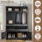5-in-1 Entryway Bench With Shutter-shaped Doors