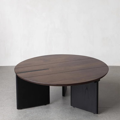 Simple modern round coffee table