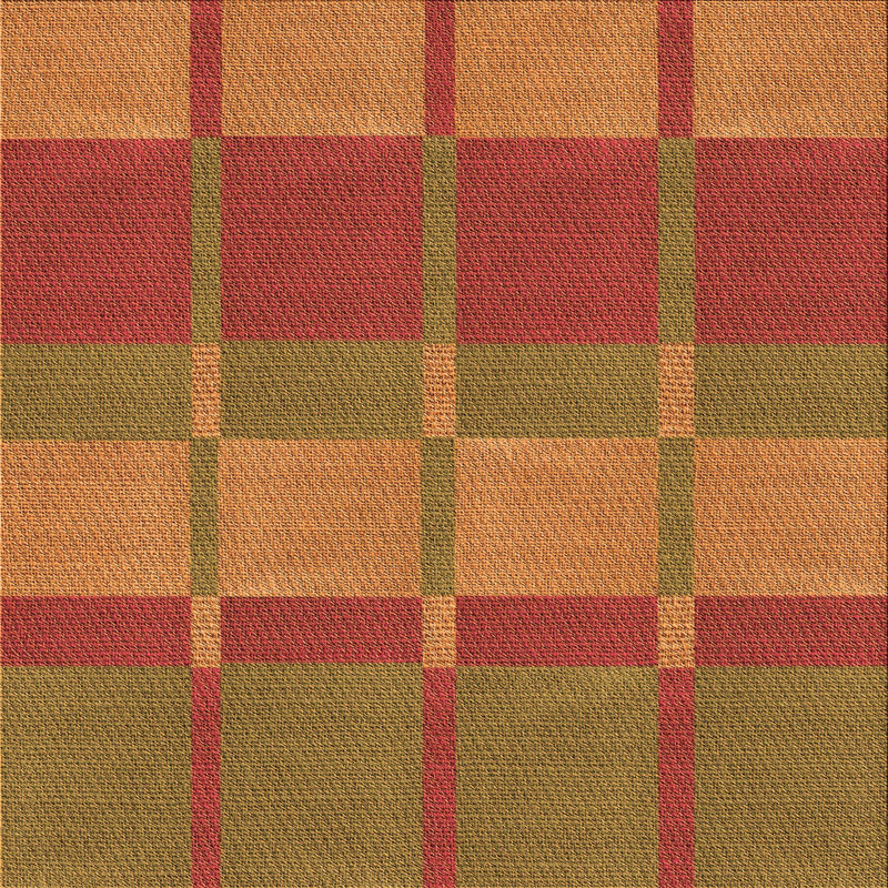 Tapis 100% à motifs lavables à la machine 2989WWS-Pat1102-ORG, Carré 4 pi