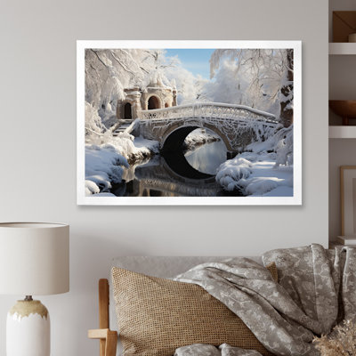 Snowy Bridges, reproduction d'art sur toile