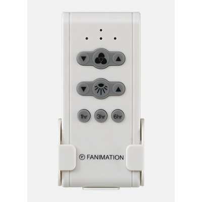 Ceiling Fan Hand-held Remote and Receiver Non-Reversing - 3 Speed Fan White