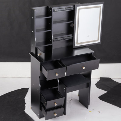 Petit meuble-lavabo 29,2 po avec tabouret de bureau et tabouret