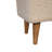 Soild Wood Cream Boucle Squoval Bench