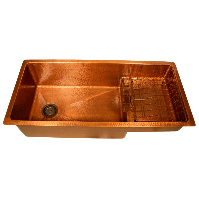 Nantucket Sinks X Studio Dearborn Copper STEPPE Undermount Kitchen Sink