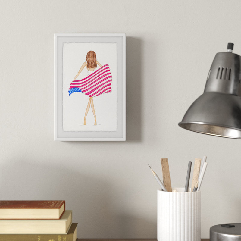 «August 4th» par Alison B Illustration - impression encadrée, H 24 po x l 16 po x P 1,5 po