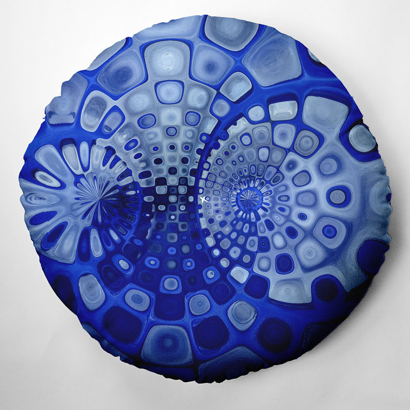 74_Oreiller de sol touffeté Bohemian & Eclectic Cog Design, 26 po x 26 po