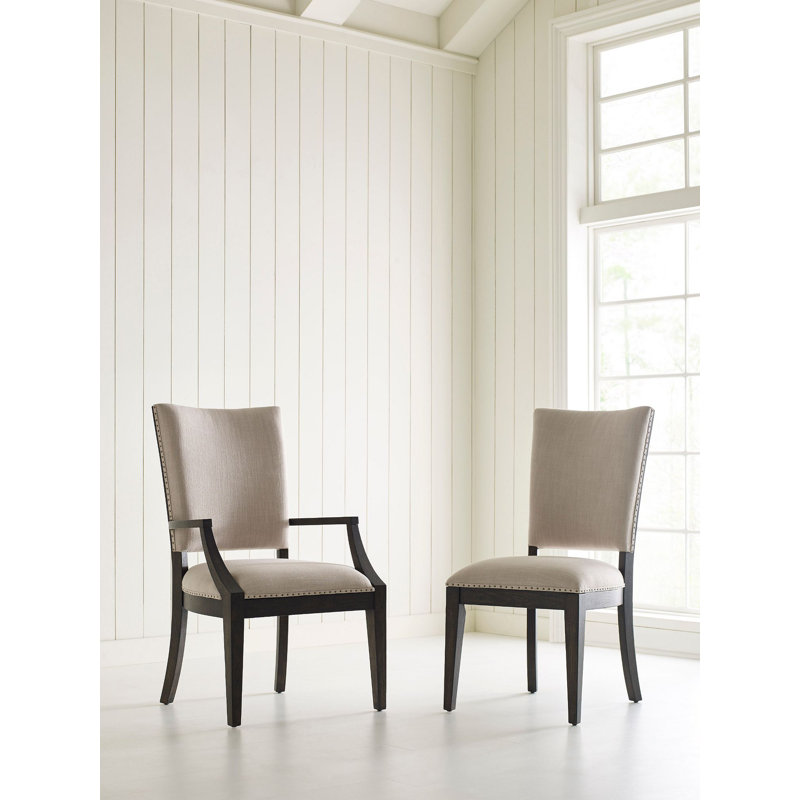 Chaise d'appoint Caliya, Noir/gris, 2