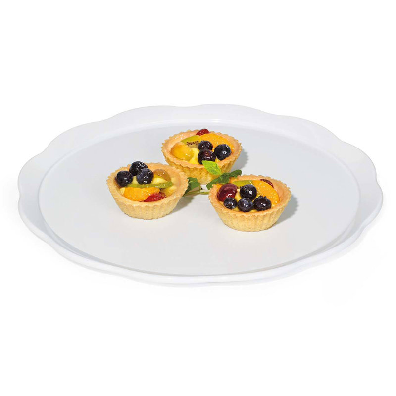 GET ML-114-W, présentoir rond pour service alimentaire, 11,5 po, blanc