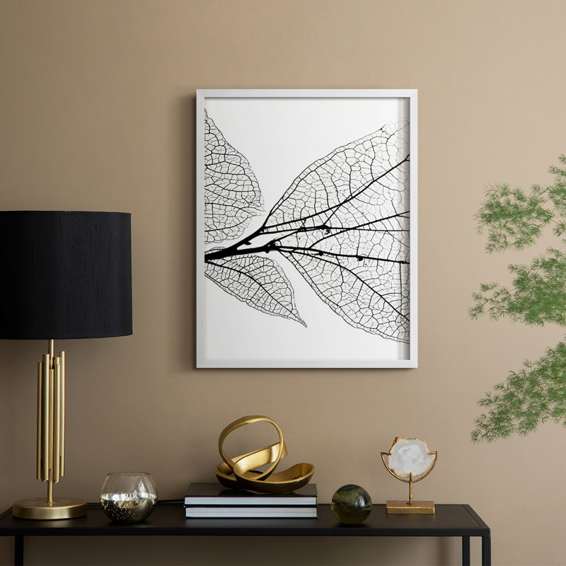 Floral XXXIX Framed Print - Ready To Hang , 29" H x 23" W, White