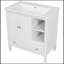 Duntae 30'' Free Standing Single Bathroom Vanity with Ceramic Top