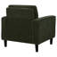 Fauteuil d'appoint rembourré en tissu Ruth vert matcha-794454308